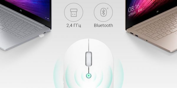 Мышь беспроводная Mi Dual Mode Wireless Mouse Silent Edition White WXSMSBMW02 (HLK4040GL)