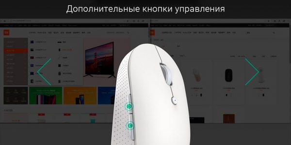 Мышь беспроводная Mi Dual Mode Wireless Mouse Silent Edition White WXSMSBMW02 (HLK4040GL)