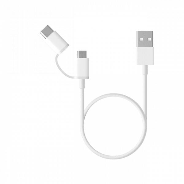 Кабель Mi 2-in-1 USB Cable Micro-USB to Type C 30см SJX02ZM (SJV4083TY)