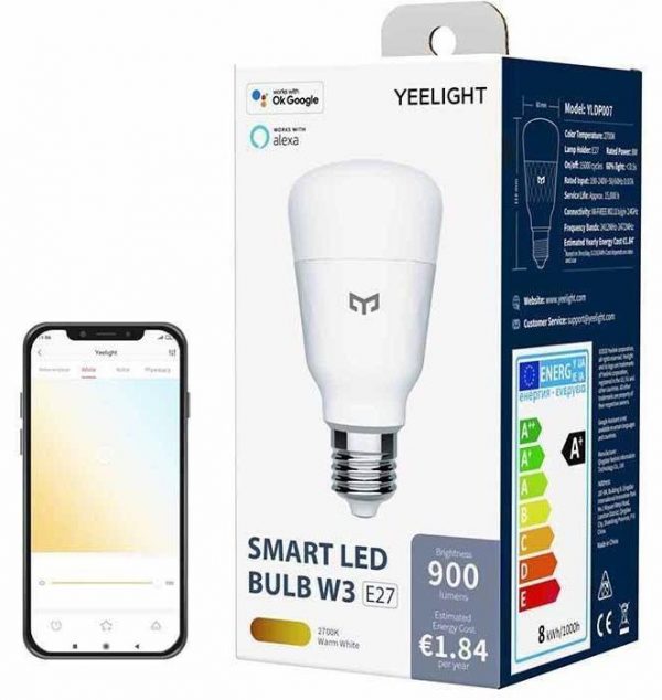 Умная LED-лампочка Yeelight Smart LED Bulb W3 (White) YLDP007