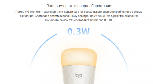 Умная LED-лампочка Yeelight Smart LED Bulb W3 (White) YLDP007