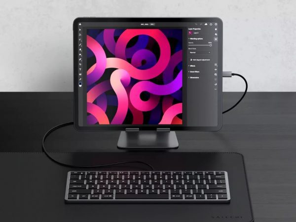 Клавиатура Satechi Slim W1 USB-C Wired Keyboard-RU. Раскладка — русская. Цвет — серый космос
