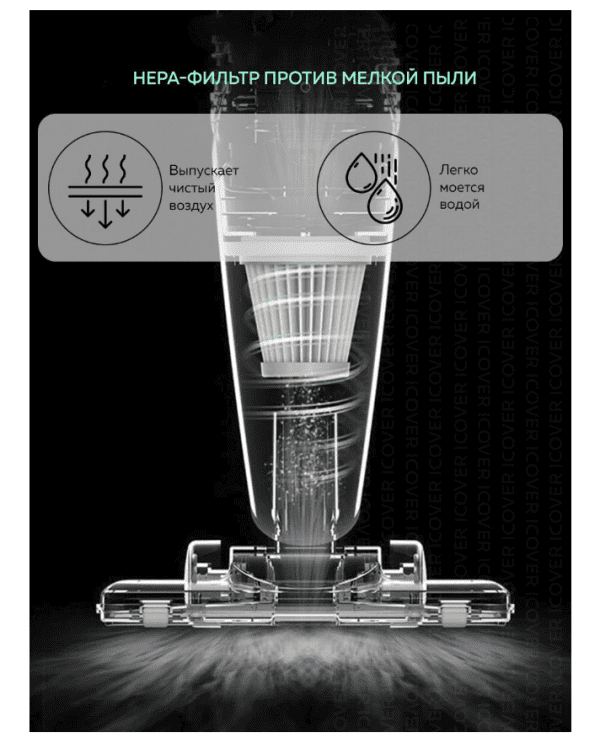 Вертикальный пылесос DEERMA DX118C 0,8 литра