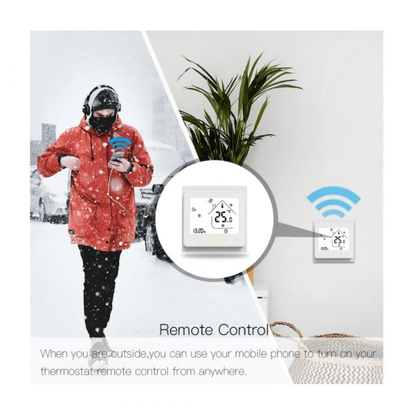 Умный терморегулятор для теплого пола MOES WiFi Smart Thermostat WHT-002-GB — изображение 5