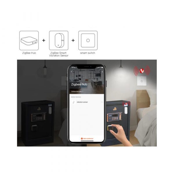 Датчик вибрации MOES ZigBee Vibration Sensor ZSS-Z-VBR — изображение 5