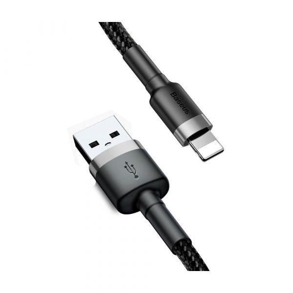 Кабель для IPhone 2 метра Baseus cafule USB for Lighting 1.5A CALKLF-CG1 — изображение 6