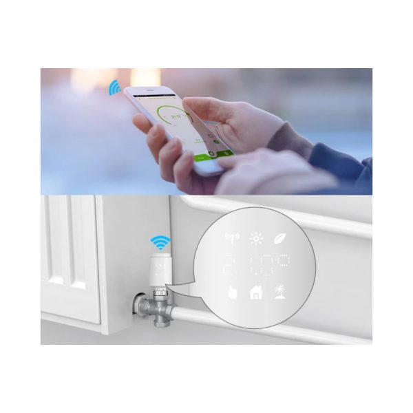 Умная термостатическая головка для радиатора отопления MOES ZigBee Thermostat Valve TV02 ZTRV-ZX-TV02 — изображение 8