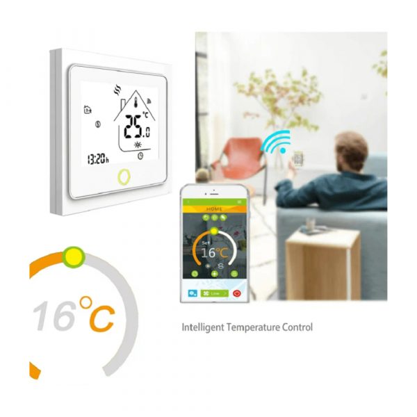 Умный терморегулятор для теплого пола MOES WiFi Smart Thermostat WHT-002-GB — изображение 8