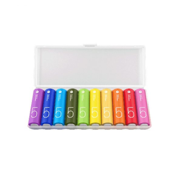 Батарейки щелочные Xiaomi AA Rainbow Batteries (10 Count) LR6 (BHR5393GL) — изображение 7