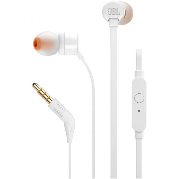 Проводные наушники JBL T110 - белый JBLT110WHT