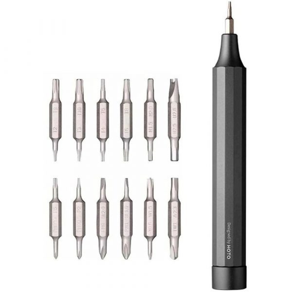 Отвёртка с набором бит HOTO Precision Screwdriver 24-in-1 (серый, QWLSD004)