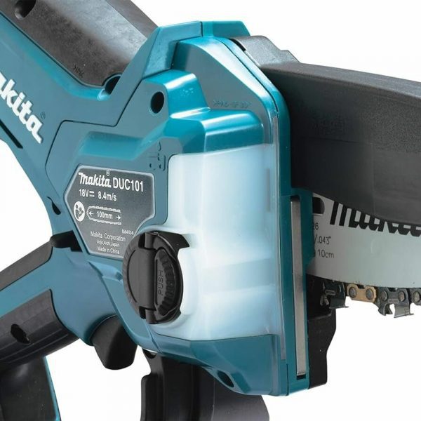 Пила цепная аккумуляторная Makita  LXT BL 18В, 320Вт,4"/10см, 0,325", 1,1мм, 8м/с, XPT — изображение 10