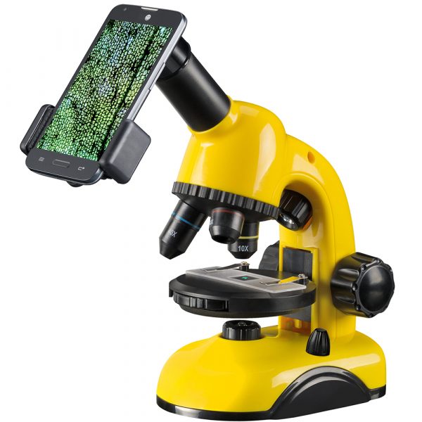 Микроскоп Bresser National Geographic 40x-800x. Цвет: желто-черный