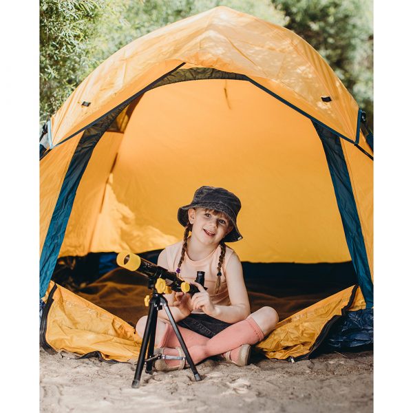 Компактный детский телескоп Bresser National Geographic 40/400. Цвет: черный/желтый — изображение 9