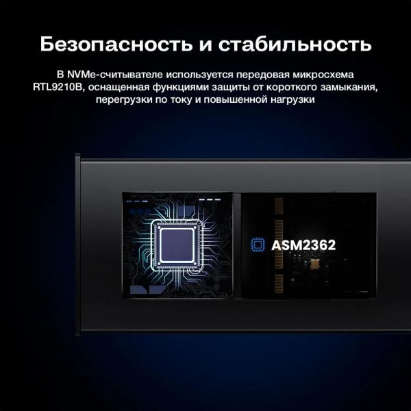 Бокс внешний для жесткого диска UGREEN CM578 (15512) M.2 NVMe SSD Enclosure с кабелем USB-C к USB-C и USB-C к USB-A. Цвет: серый космос — изображение 9