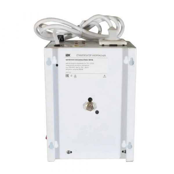 Стабилизатор напряжения IEK Boiler 0.5кВА однофазный белый (IVS24-1-00500) — изображение 11