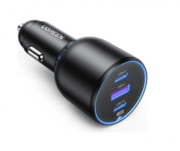 Автомобильное зарядное устройство UGREEN EC705 (35025) 2*USB-C PD+USB-A 130W Fast Car Charger - Gray
